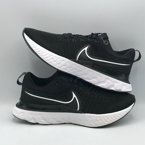 Nike React Infinity Run Flyknit 2 Shoes Black White Running Sneaker CT23… - Picture 7 of 10